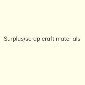 Craft supplies materials